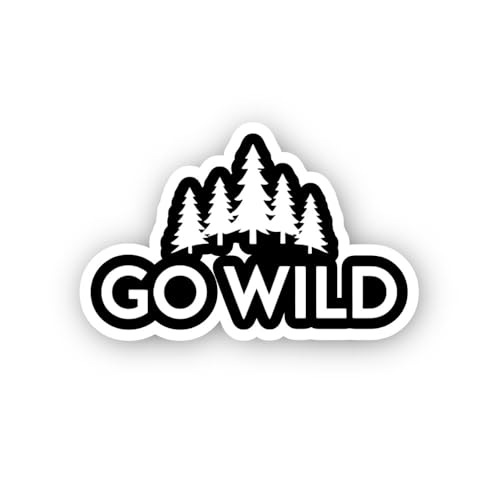 2 (Pieces) 3" and 5" GO Cows Sticker, Waterproof Vinyl Decals for Many Purpose Like Cars, Trucks, La
