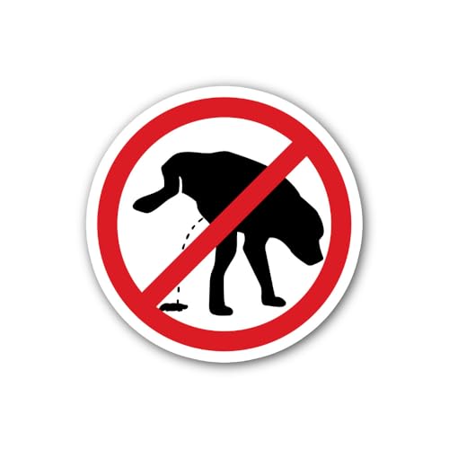 2 (Pieces) 3" and 5" Dogs Sign Sticker, Waterproof Vinyl Decals for Many Purpose Like Cars, Trucks, 