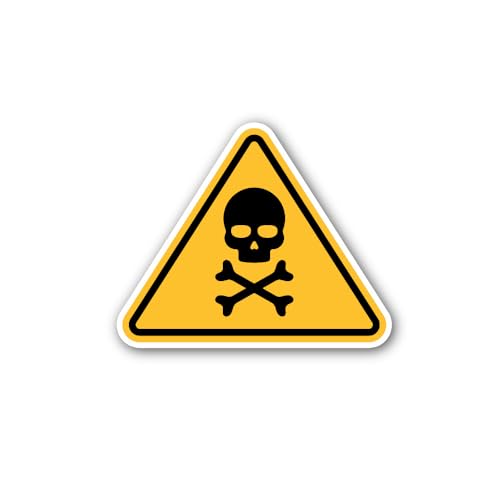 2 (Pieces) 3" and 5" @Cute Toxicity Sticker, Waterproof Vinyl Decals for Many Purpose Like Cars, Tru