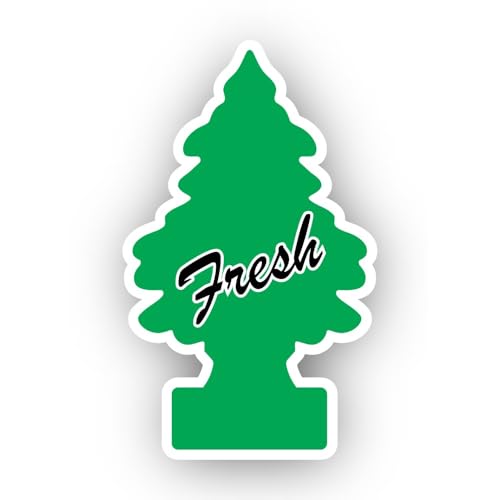 2 (Pieces) 3" and 5" Fresh Tree Sticker, Waterproof Vinyl Decals for Many Purpose Like Cars, Trucks,