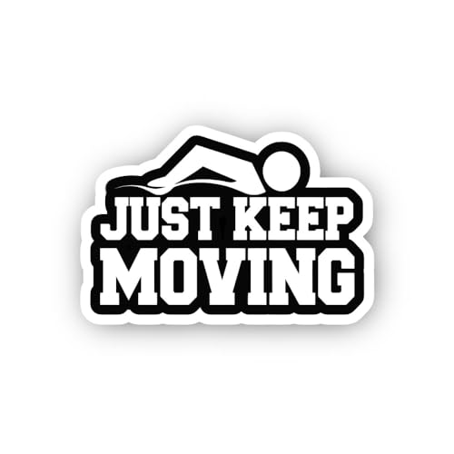 2 (Pieces) 3" and 5" GO for IT Sticker, Waterproof Vinyl Decals for Many Purpose Like Cars, Trucks, 