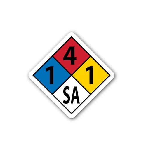 2 (Pieces) 3" and 5" fire Diamond Sign Sticker, Waterproof Vinyl Decals for Many Purpose Like Cars, 