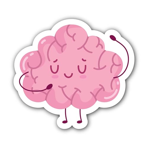 2 (Pieces) 3" and 5" Face with Cute Smile Sticker, Waterproof Vinyl Decals for Many Purpose Like Car