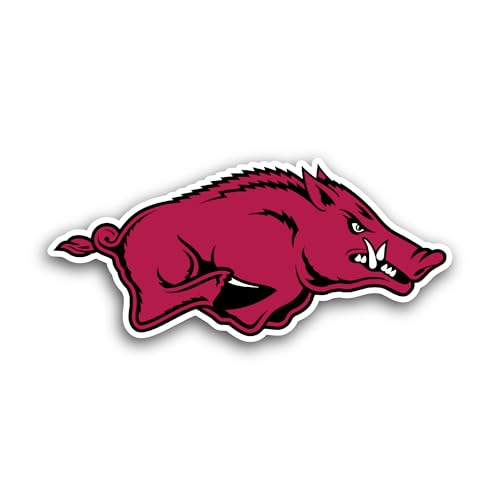 2 (Pieces) 3" and 5" Arkansas Raz0rbacks Sticker, Waterproof Vinyl Decals for Many Purpose Like Cars