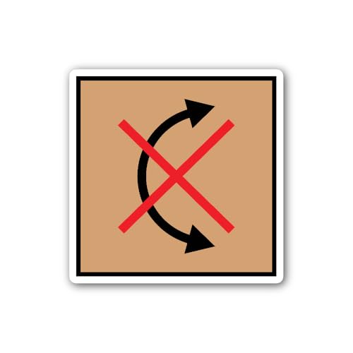 2 (Pieces) 3" and 5" Do not roll Sign Sticker, Waterproof Vinyl Decals for Many Purpose Like Cars, T