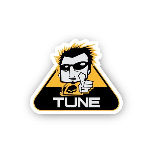 2 (Pieces) 3" and 5" Tune/Tuning Enthusiast Warning Sign Sticker, Waterproof Vinyl Decals for Many P