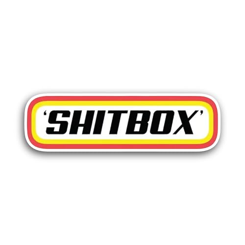 2 (Pieces) 3" and 5" Box Text Sticker, Waterproof Vinyl Decals for Many Purpose Like Cars, Trucks, L