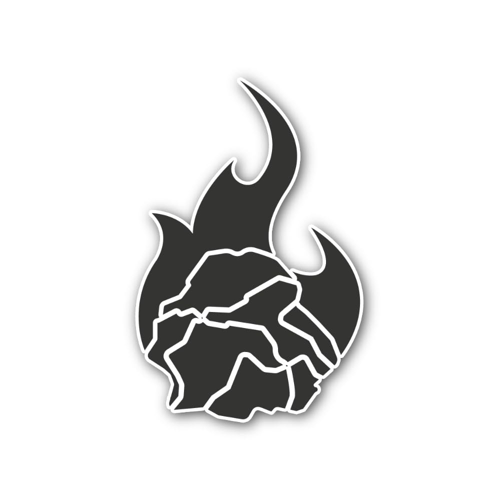 2 (Pieces) 3" and 5" Class A Fire Symbol Sticker, Waterproof Vinyl Decals for Many Purpose Like Cars