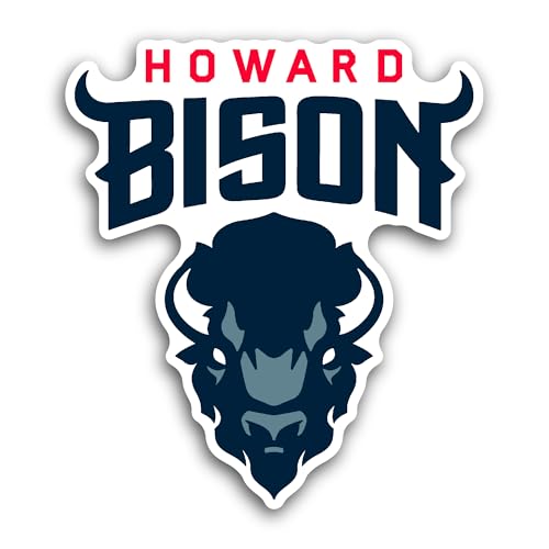 2 (Pieces) 3" and 5" H0ward Bison Sticker, Waterproof Vinyl Decals for Many Purpose Like Cars, Truck