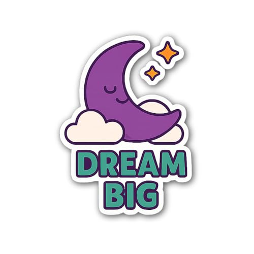 Dreams Don't Work Unless You do Sticker Vinyl Decal Motivation Stickers- 5" Vinyl Sticker Waterproof