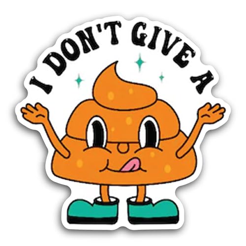 2 (Pieces) 3" and 5" I Dont Give A Sticker, Waterproof Vinyl Decals for Many Purpose Like Cars, Truc