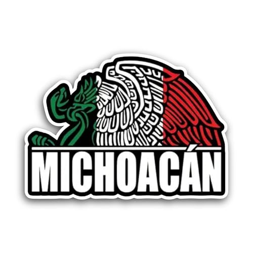 2 (Pieces) 3" and 5" Michoacán Sticker, Waterproof Vinyl Decals for Many Purpose Like Cars, Trucks, 