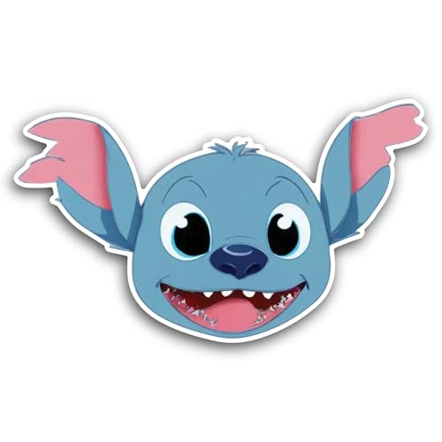 2 (Pieces) 3" and 5" Cute Face, Baby Animal Sticker, Waterproof Vinyl Decals for Many Purpose Like C