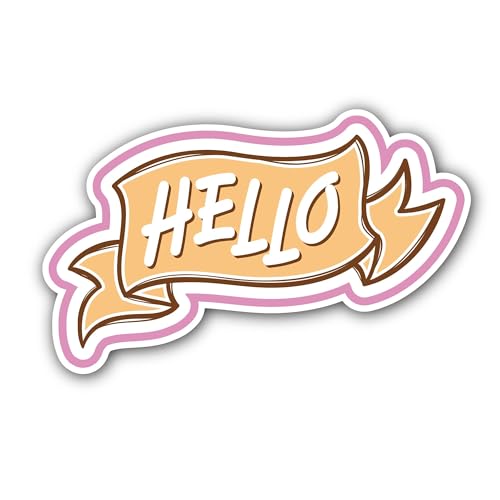 2 (Pieces) 3" and 5" Lovely Funny Man Sticker, Waterproof Vinyl Decals for Many Purpose Like Cars, T