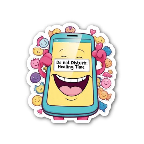 2 (Pieces) 3" and 5" Do not Disturb: Healing Time Sticker, Waterproof Vinyl Decals for Many Purpose 