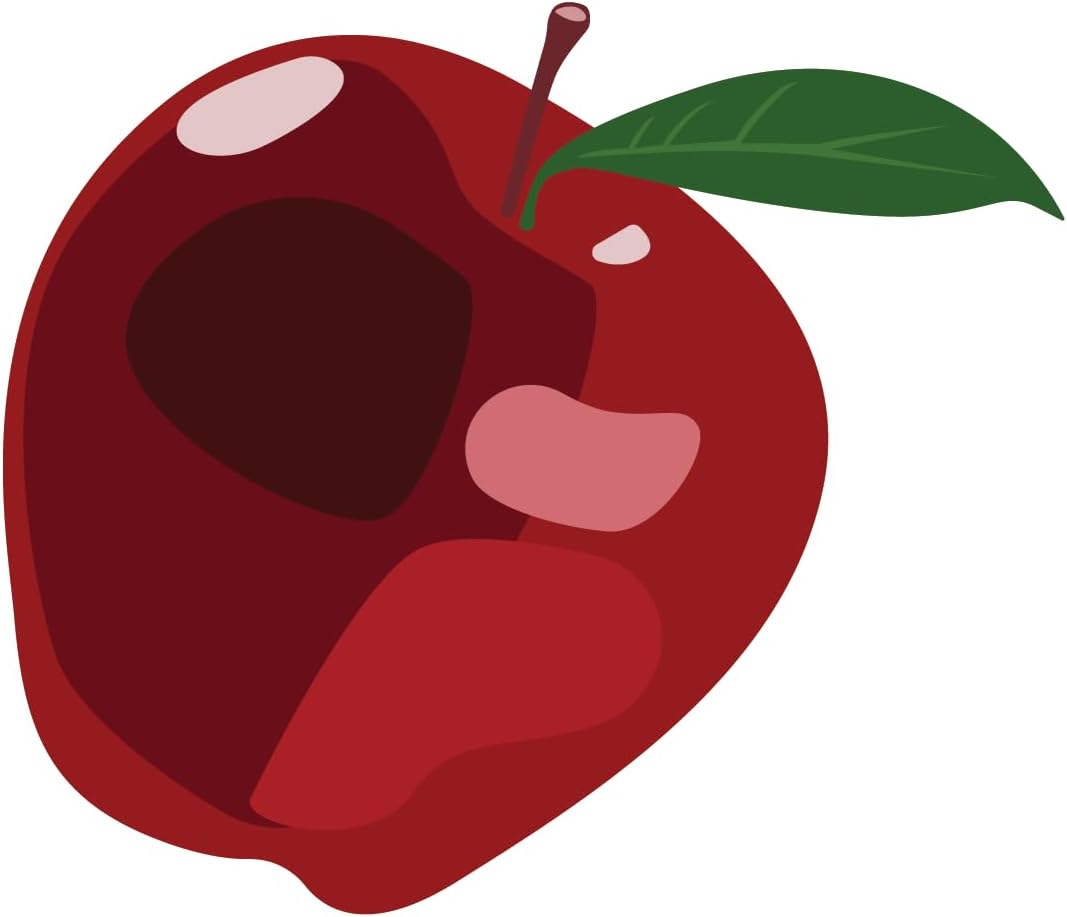 Inspirational Quote Fresh Red Apple Fruit Motivational Sticker Vinyl Decal Motivation Stickers- 5" Vinyl Sticker Waterproof