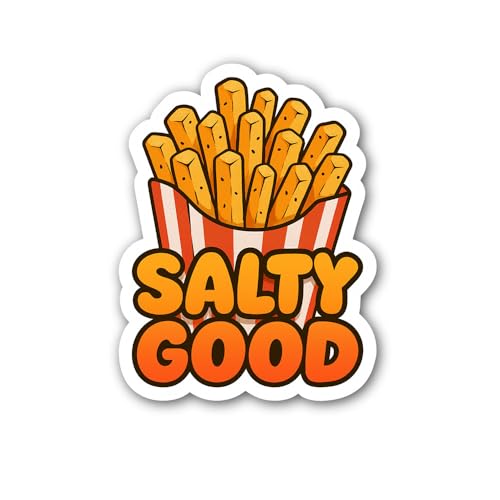 2 (Pieces) 3" and 5" Hands Holding a Classic Burger Sticker, Waterproof Vinyl Decals for Many Purpos