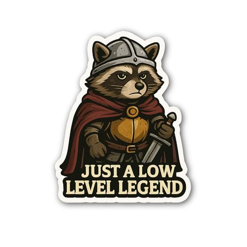 2 (Pieces) 3" and 5" JUST A Low Level Legend Sticker, Waterproof Vinyl Decals for Many Purpose Like 