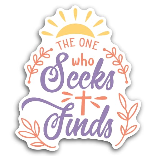 2 (Pieces) 3" and 5" The One Who Text Sticker, Waterproof Vinyl Decals for Many Purpose Like Cars, T
