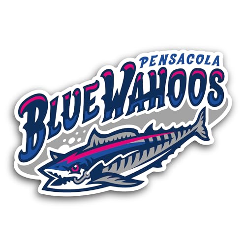 2 (Pieces) 3" and 5" Pensac0la Baseball Logo Decal Sticker, Waterproof Vinyl Decals for Many Purpose