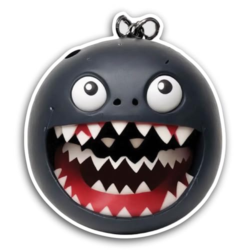 2 (Pieces) 3" and 5" Bomb with Face On It Sticker, Waterproof Vinyl Decals for Many Purpose Like Car