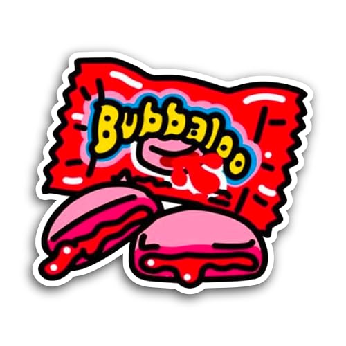 2 (Pieces) 3" and 5" Bubbaloo Sticker, Waterproof Vinyl Decals for Many Purpose Like Cars, Trucks, L