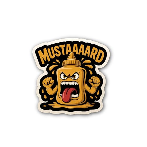 2 (Pieces) 3" and 5" Monstrous Cupcake in Hands Sticker, Waterproof Vinyl Decals for Many Purpose Li