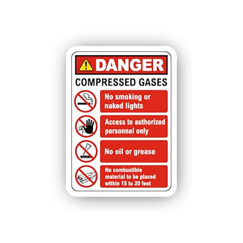 2 (Pieces) 3" and 5" BE Careful with Hand Sticker, Waterproof Vinyl Decals for Many Purpose Like Car