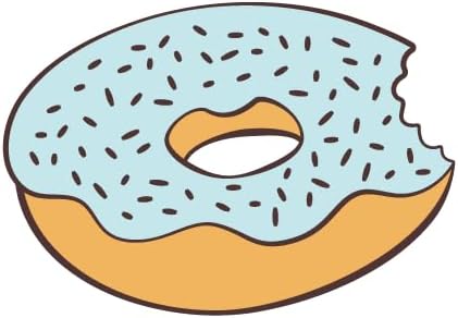 Inspirational Quote Light Blue Donut Motivational Sticker Vinyl Decal Motivation Stickers- 5" Vinyl Sticker Waterproof