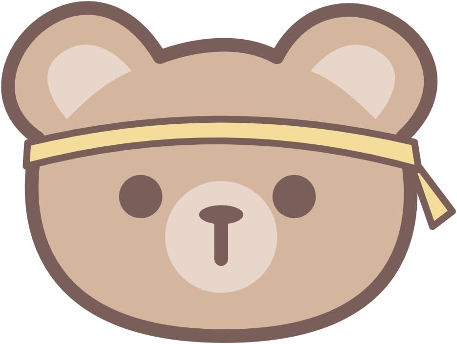 Inspirational Quote "Kawaii Brown Bear" Motivational Sticker Vinyl Decal Motivation Stickers- 5" Vinyl Sticker Waterproof