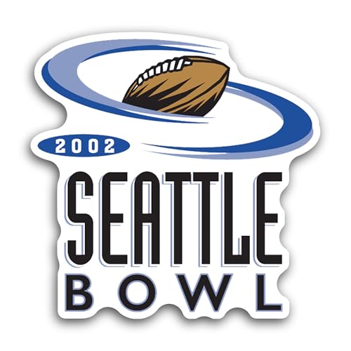 2 (Pieces) 3" and 5" Seattle B0wl Logo Sticker, Waterproof Vinyl Decals for Many Purpose Like Cars, 