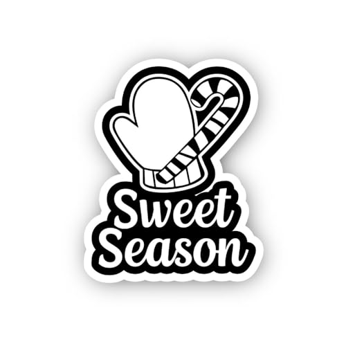 2 (Pieces) 3" and 5" Two Gift & Made with Love Text Sticker, Waterproof Vinyl Decals for Many Purpos