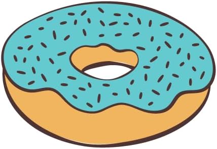 Inspirational Quote Blue Donut Sticker Motivational Sticker Vinyl Decal Motivation Stickers- 5" Vinyl Sticker Waterproof