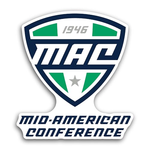 2 (Pieces) 3" and 5" Mid American C0nference Sticker, Waterproof Vinyl Decals for Many Purpose Like 