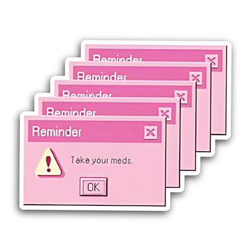 2 (Pieces) 3" and 5" Reminder Sticker, Waterproof Vinyl Decals for Many Purpose Like Cars, Trucks, L