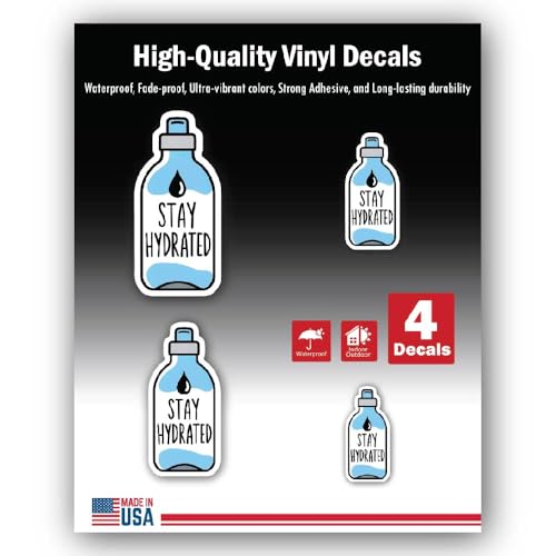 2 (Pieces) 3" and 5" Stickers n Decals "Enjoy Life" - Motivational Sticker Vinyl Decal Sticker, Wate
