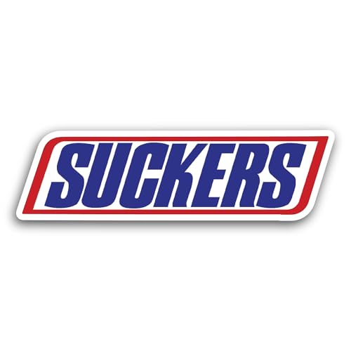 2 (Pieces) 3" and 5" Suckers Sticker, Waterproof Vinyl Decals for Many Purpose Like Cars, Trucks, La