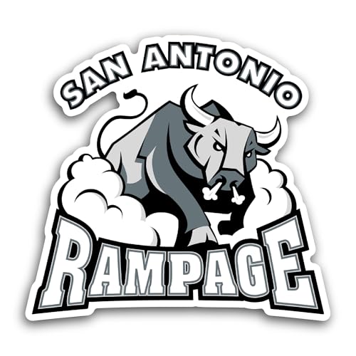 2 (Pieces) 3" and 5" San Antoni0 Rampage Sticker, Waterproof Vinyl Decals for Many Purpose Like Cars