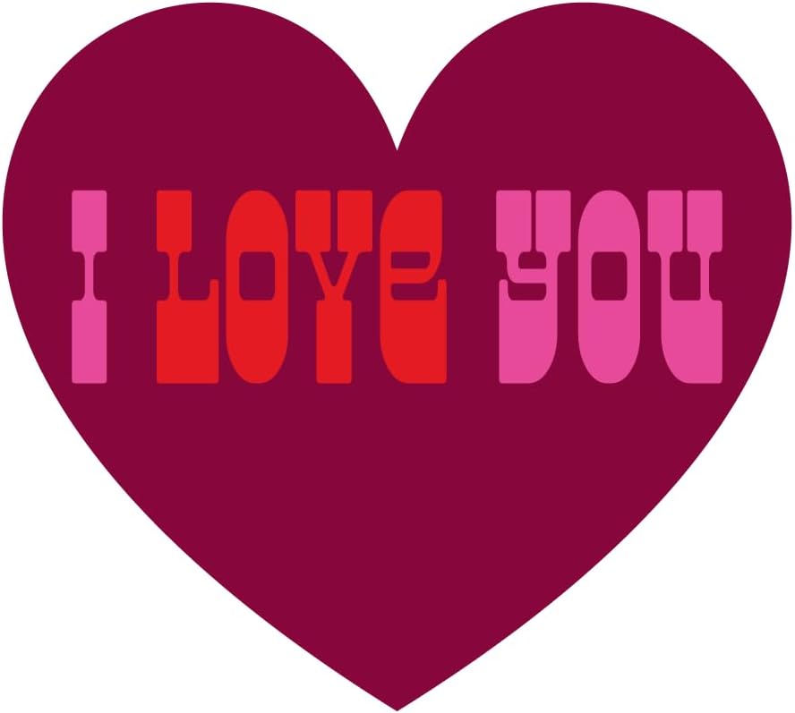 Inspirational Quote I Love You Motivational Sticker Vinyl Decal Motivation Stickers- 5" Vinyl Sticker Waterproof