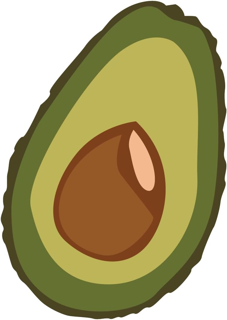 Inspirational Quote Avocado Fresh Fruit Motivational Sticker Vinyl Decal Motivation Stickers- 5" Vinyl Sticker Waterproof
