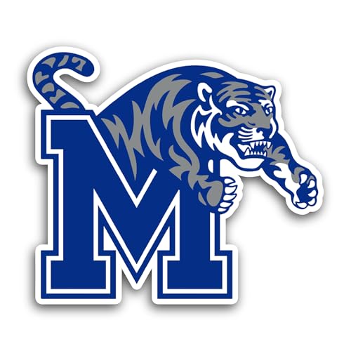 2 (Pieces) 3" and 5" Memphis T1gers Sticker, Waterproof Vinyl Decals for Many Purpose Like Cars, Tru