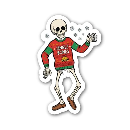 2 (Pieces) 3" and 5" North Studio Snow Globe Sticker, Waterproof Vinyl Decals for Many Purpose Like 