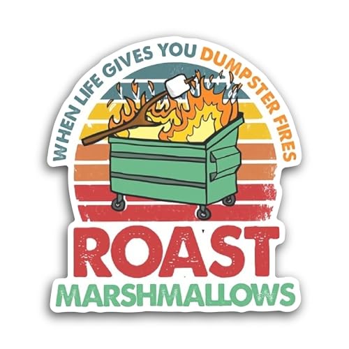2 (Pieces) 3" and 5" Roast Sticker, Waterproof Vinyl Decals for Many Purpose Like Cars, Trucks, Lapt