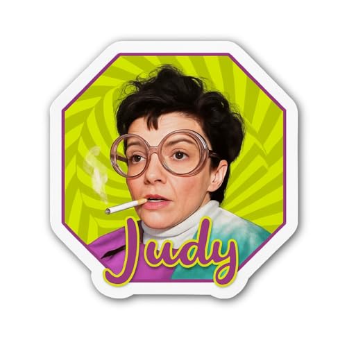 2 (Pieces) 3" and 5" Judy Smoking Sticker, Waterproof Vinyl Decals for Many Purpose Like Cars, Truck