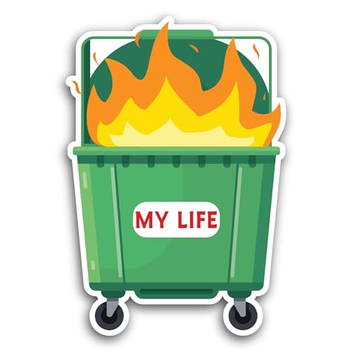 2 (Pieces) 3" and 5" My Life Sticker, Waterproof Vinyl Decals for Many Purpose Like Cars, Trucks, La