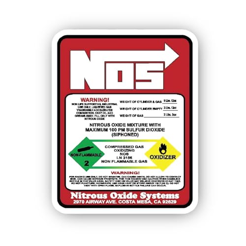 2 (Pieces) 2" and 3" Technical Warning Label with Red Background Sticker, Waterproof Vinyl Decals fo