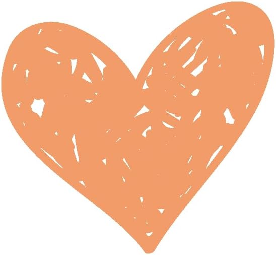 Inspirational Quote Orange Heart Motivational Sticker Vinyl Decal Motivation Stickers- 5" Vinyl Sticker Waterproof