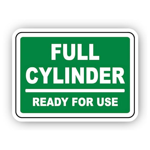 2 (Pieces) 3" and 5" Full Cylinder Storage Sticker, Waterproof Vinyl Decals for Many Purpose Like Ca