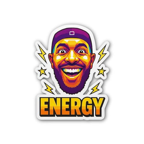 2 (Pieces) 3" and 5" Purple Monster Vegetable Sticker, Waterproof Vinyl Decals for Many Purpose Like