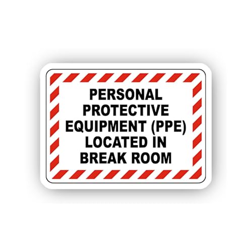 2 (Pieces) 3" and 5" Bold Red Personal Protection Sticker, Waterproof Vinyl Decals for Many Purpose 